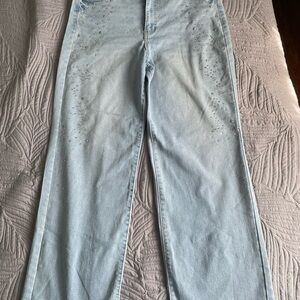 Elegant Light Blue Women's Flare Jeans